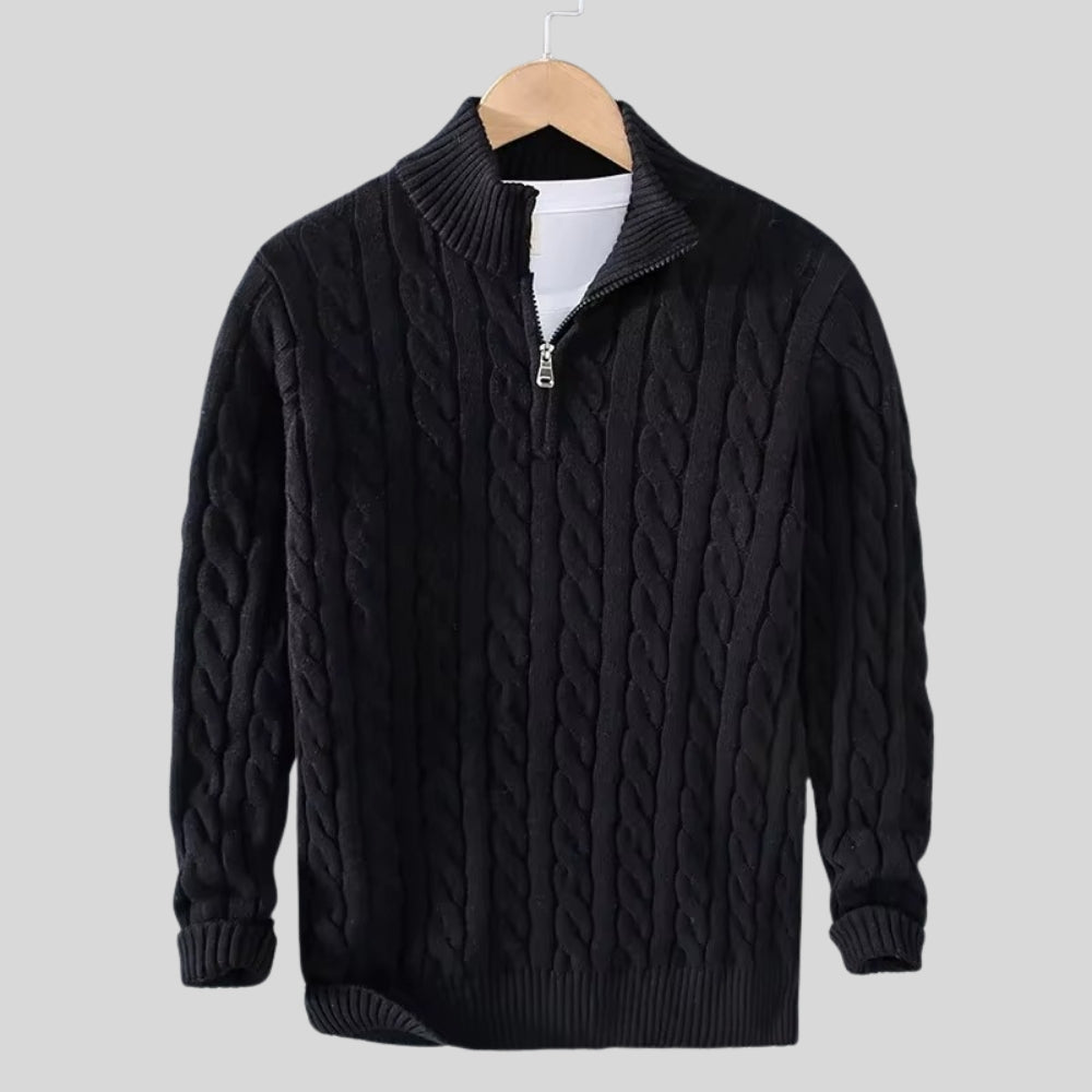 Harrison Ridge Wool Blend Zipper Sweater