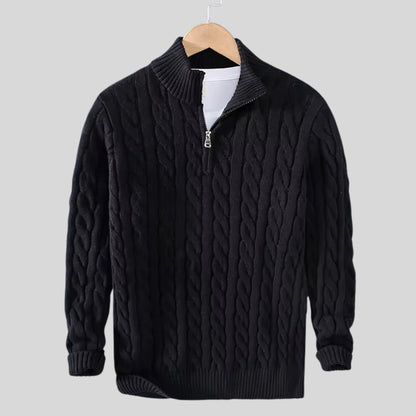 Harrison Ridge Wool Blend Zipper Sweater