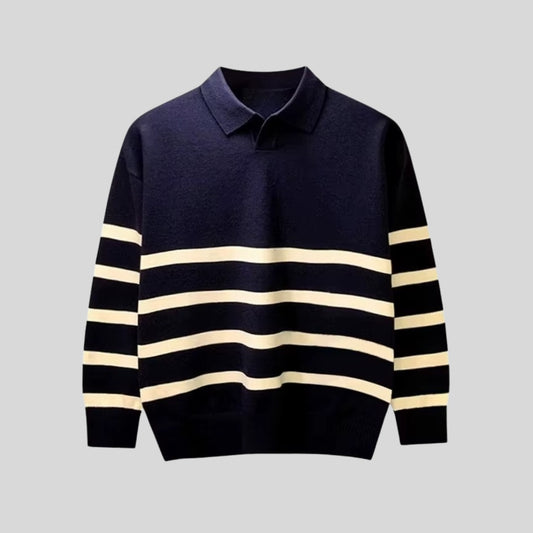 Drapoura™ Men's Striped Knit Sweater