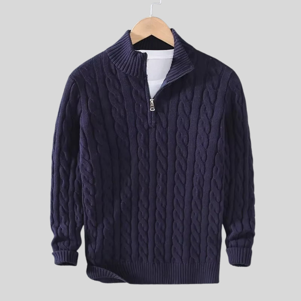 Harrison Ridge Wool Blend Zipper Sweater