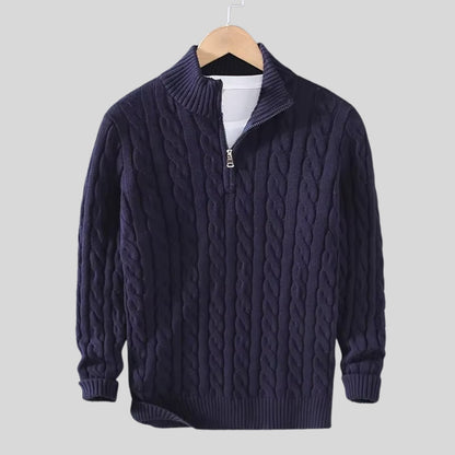 Harrison Ridge Wool Blend Zipper Sweater