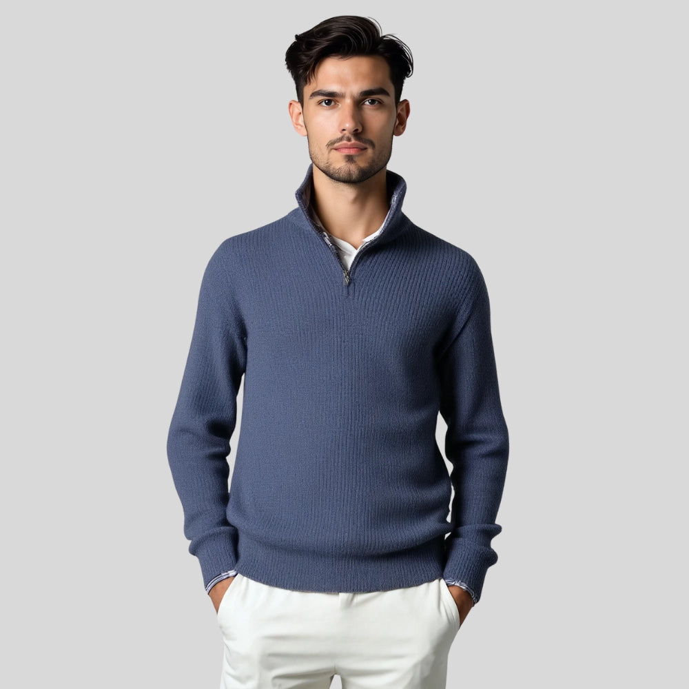 Drapoura™ Men's Casual Loose Zipper Collar Sweater