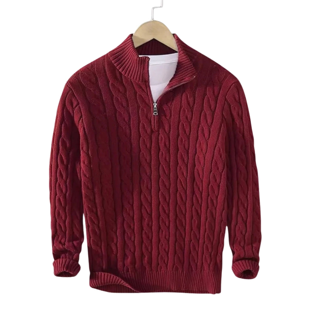 Harrison Ridge Wool Blend Zipper Sweater