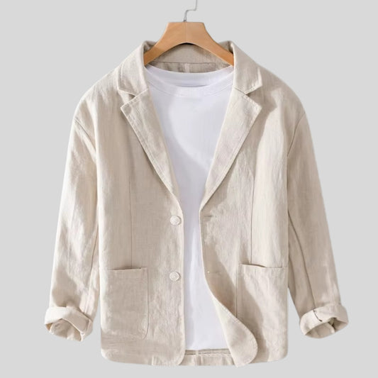 Noah Striped Linen Jacket