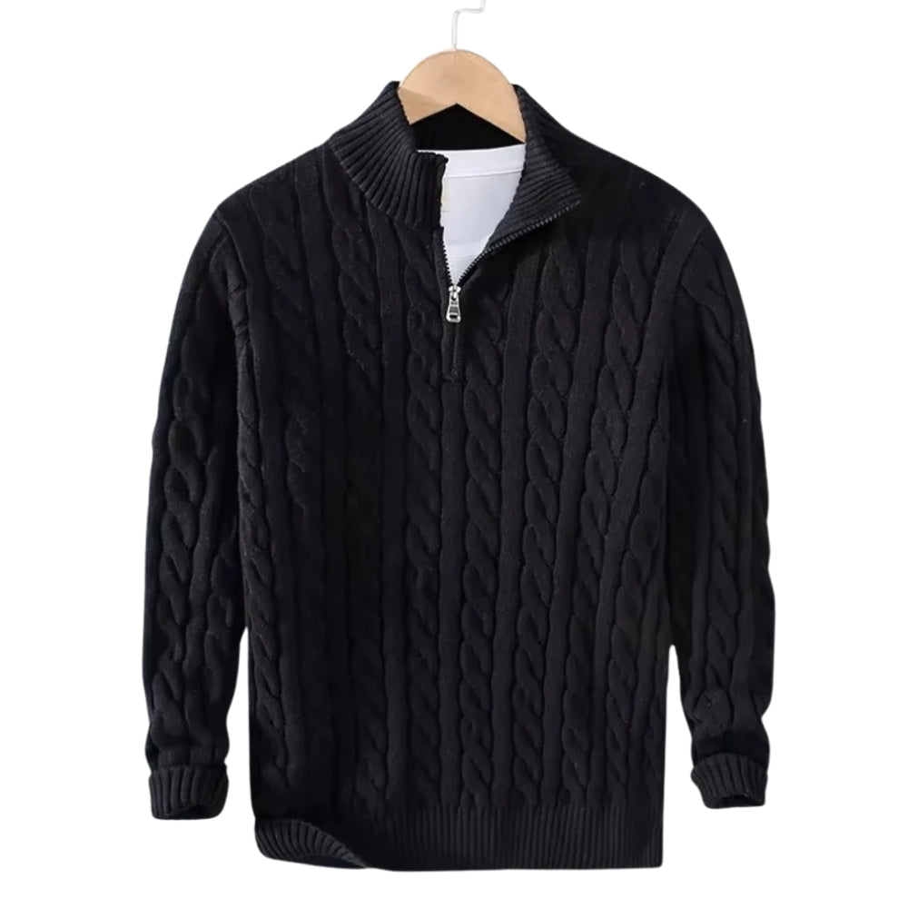 Harrison Ridge Wool Blend Zipper Sweater