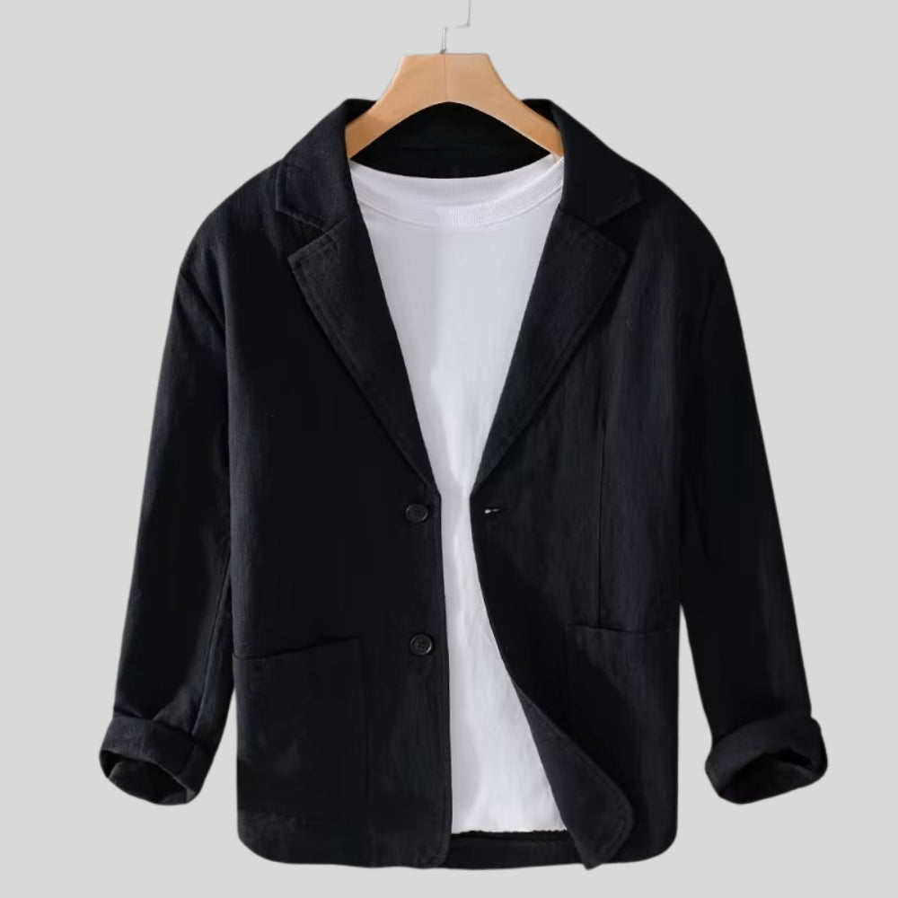 Noah Striped Linen Jacket