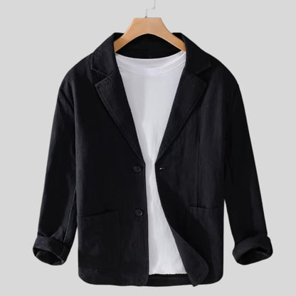 Noah Striped Linen Jacket