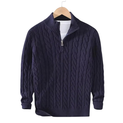 Harrison Ridge Wool Blend Zipper Sweater