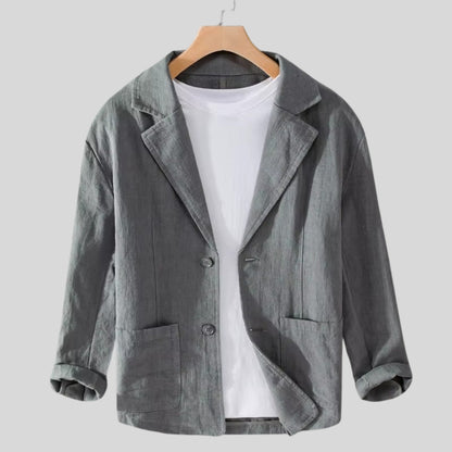 Noah Striped Linen Jacket