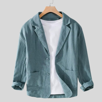 Noah Striped Linen Jacket