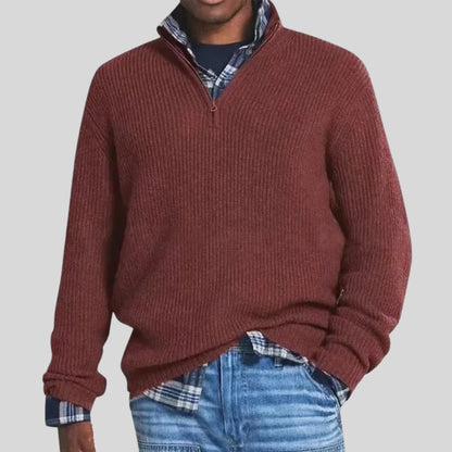 Drapoura™ Men's Casual Loose Zipper Collar Sweater