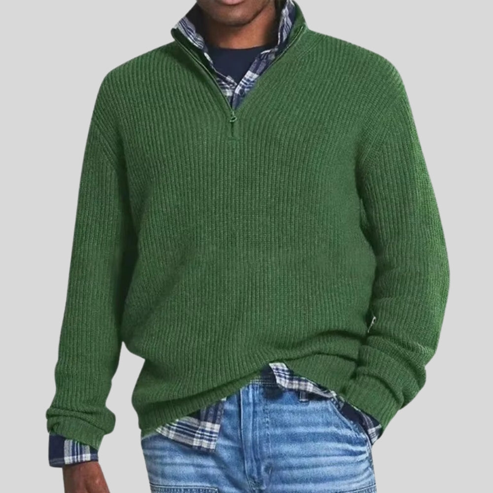 Drapoura™ Men's Casual Loose Zipper Collar Sweater