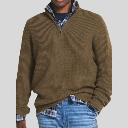Drapoura™ Men's Casual Loose Zipper Collar Sweater