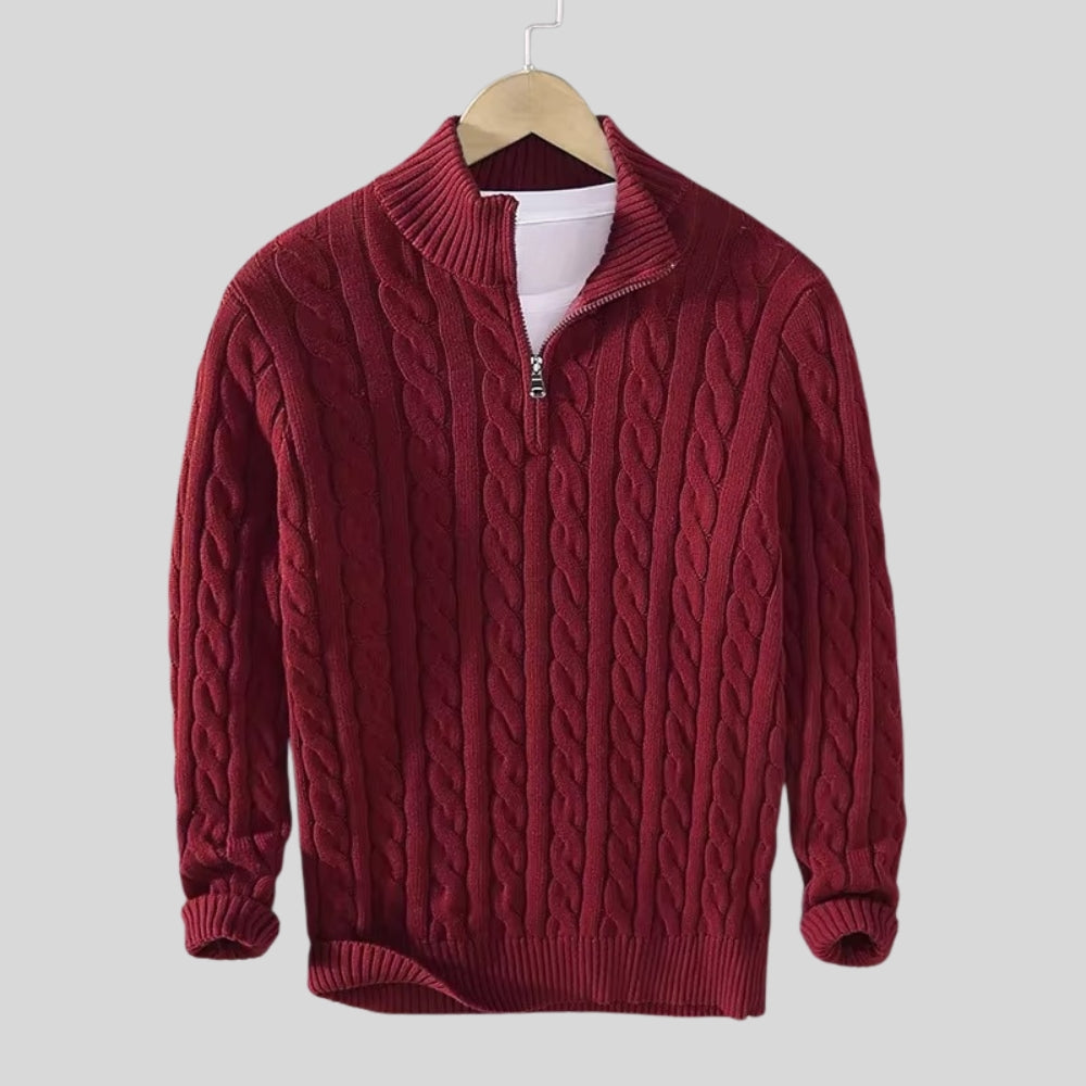 Harrison Ridge Wool Blend Zipper Sweater