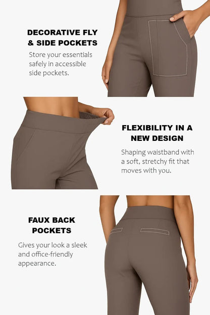 Evelyn™ | Stretch Pants with Side Pockets